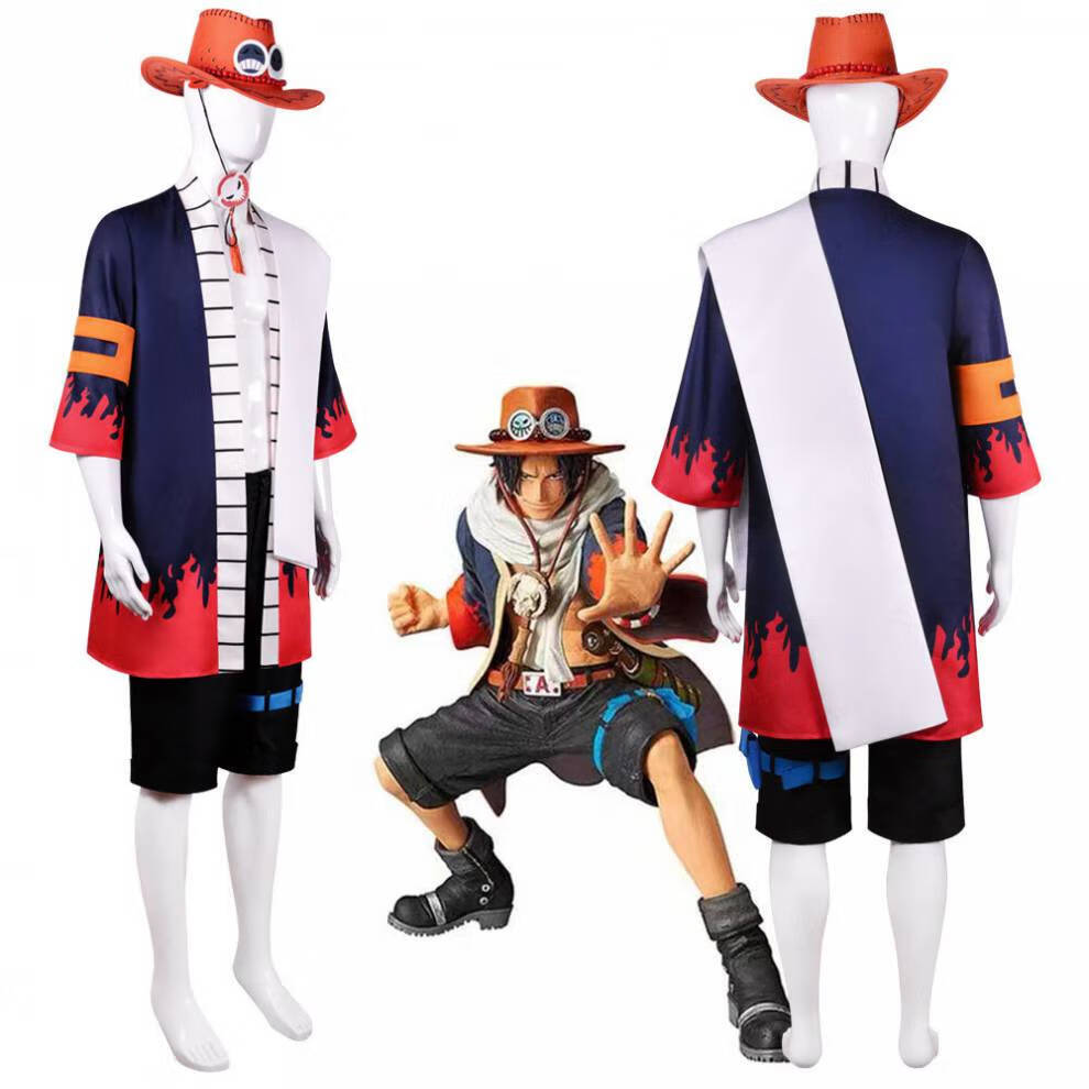 Men'S Kimono Accessories - Аниме Portgas D Ace Косплей Костюм