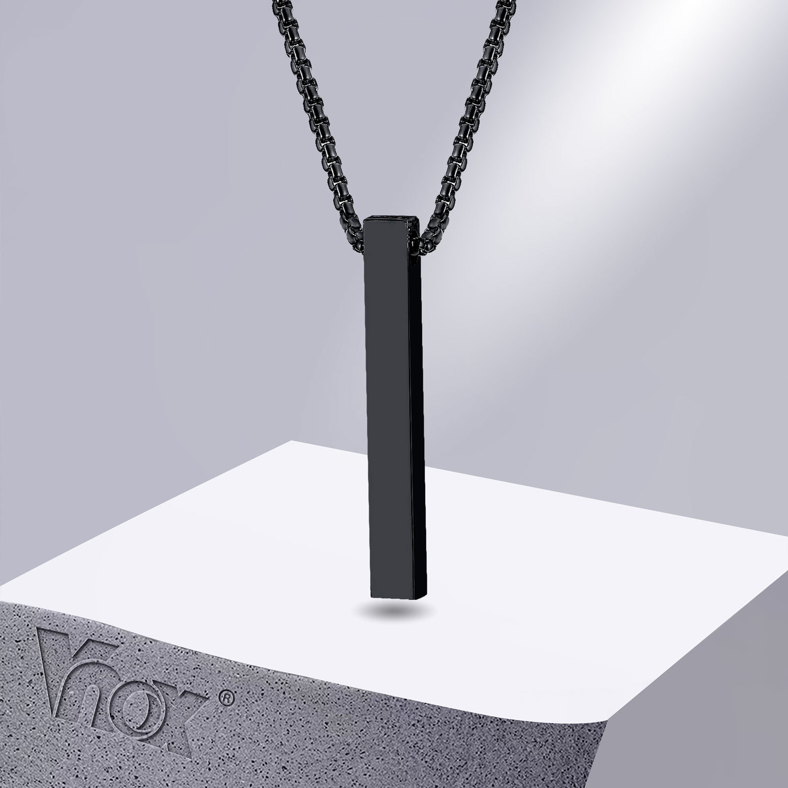 Men Accessories Neck Chain - Ожерелье Vnox 5 мм с колонной