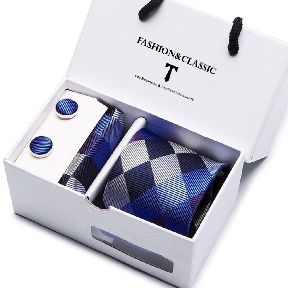 Роскошный галстук из тканого ш – обзор и цена Neck Tie Set Box